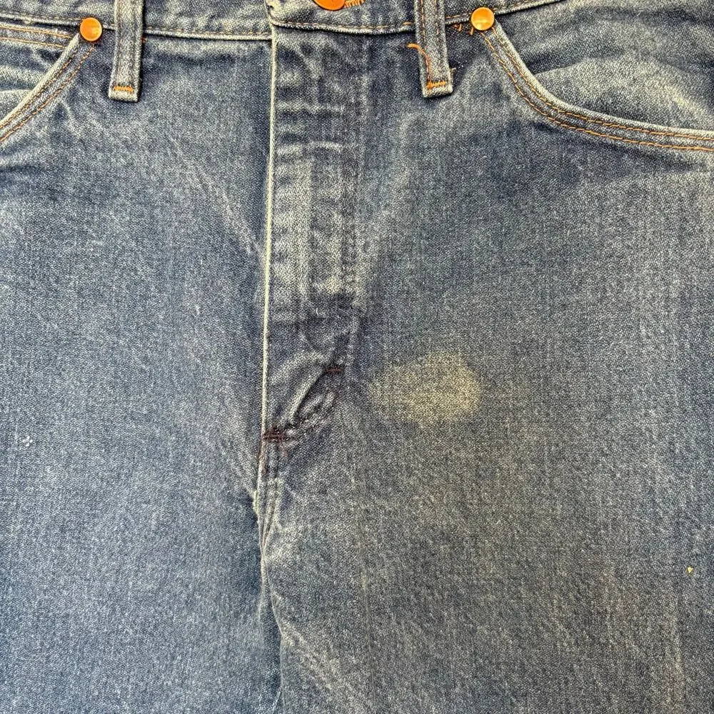 Vintage 80s Wrangler 13MWZ Cowboy Cut Denim Jeans USA 33x32 Measures 32 Waist